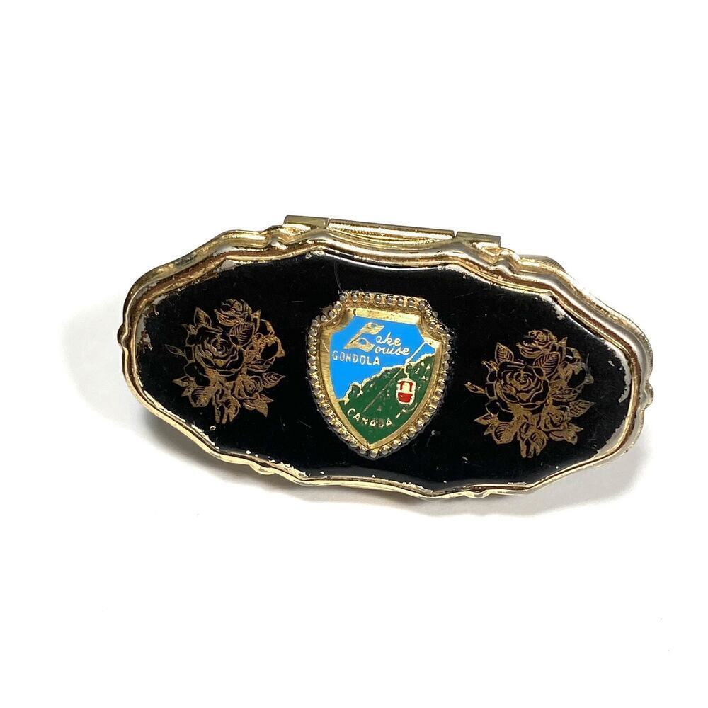 Vintage Lipstick Clip Ring with Mirror Canada Condola Souvenir Vintage
